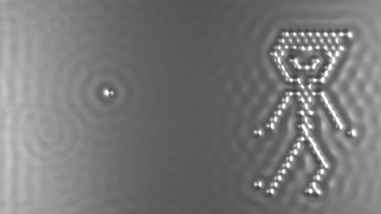 A Boy and His Atom backdrop