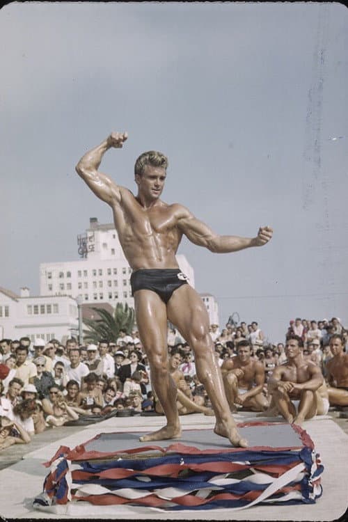 Ed Fury on the Beach backdrop