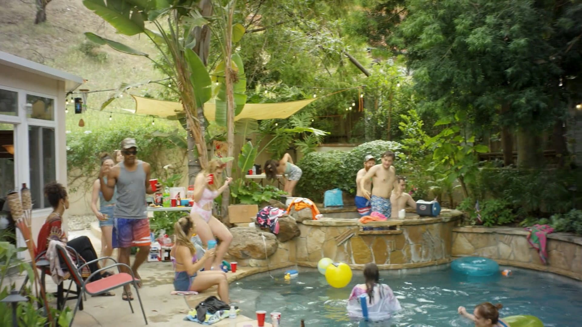 Pool Party backdrop
