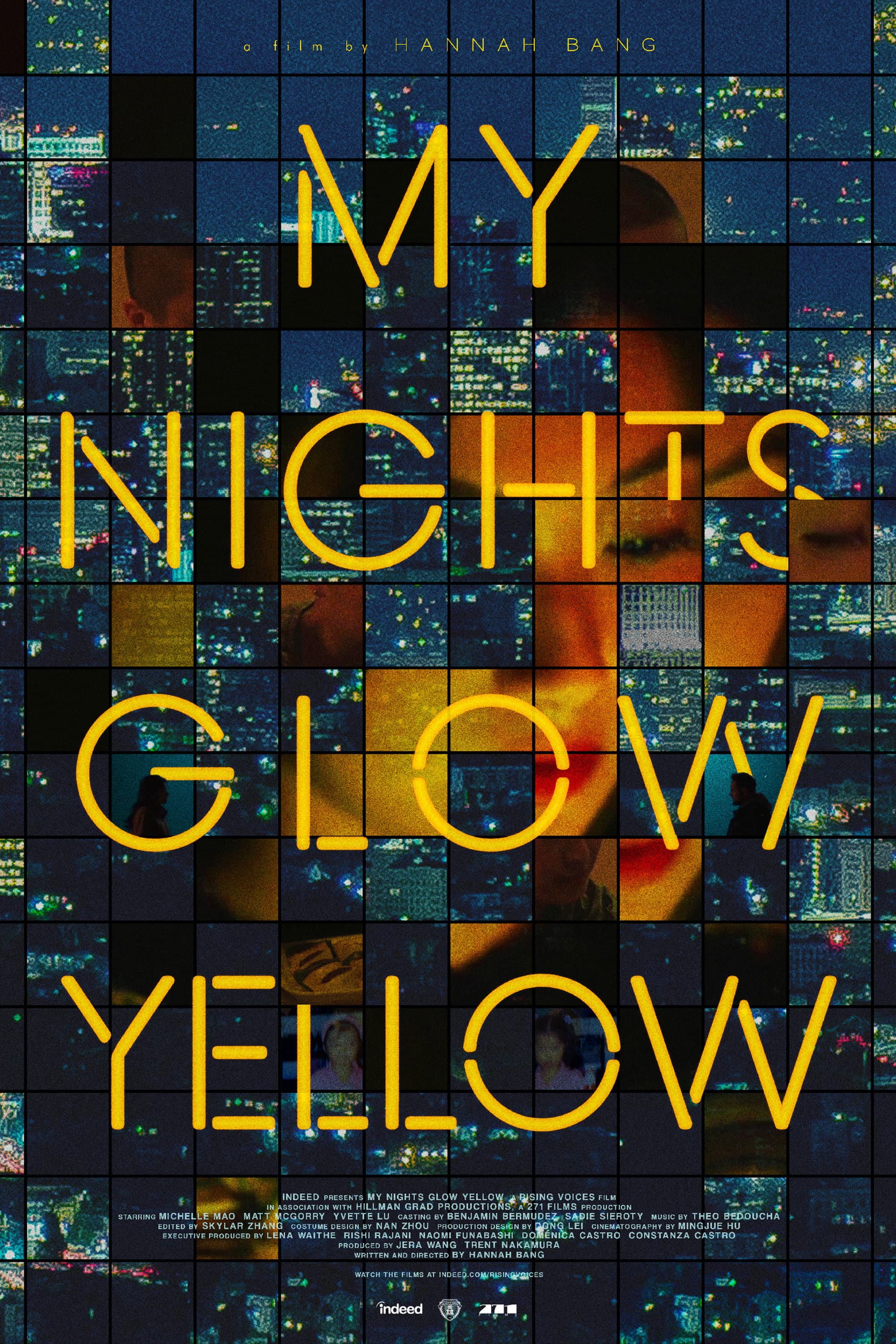 My Nights Glow Yellow backdrop