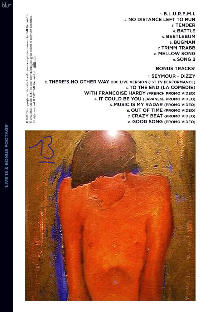 Blur: Live 13 & Bonus Footage backdrop