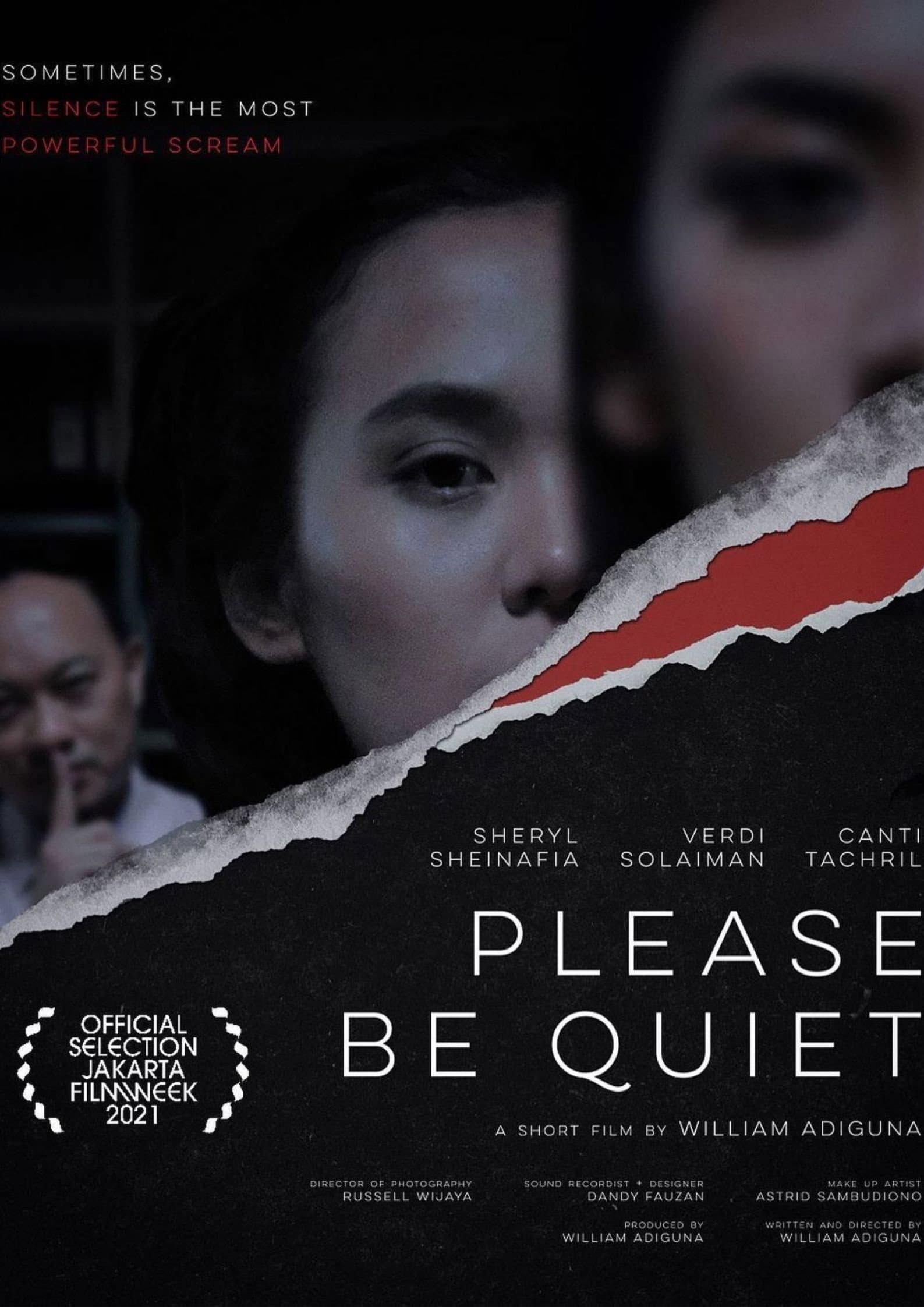 Please Be Quiet backdrop