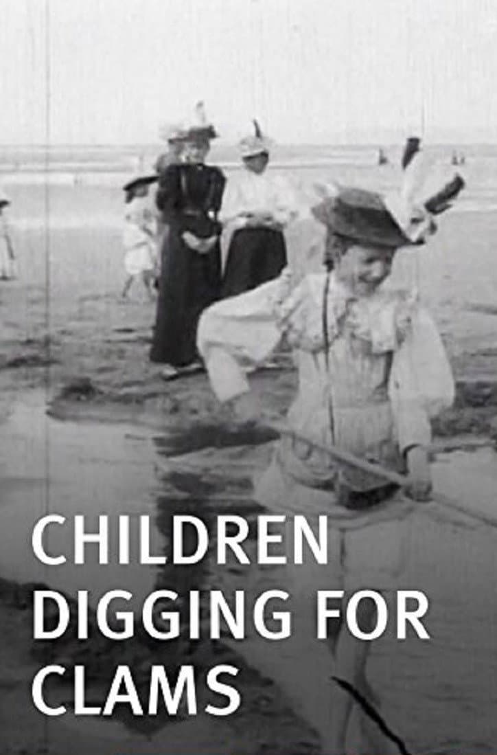 Children Digging for Clams backdrop