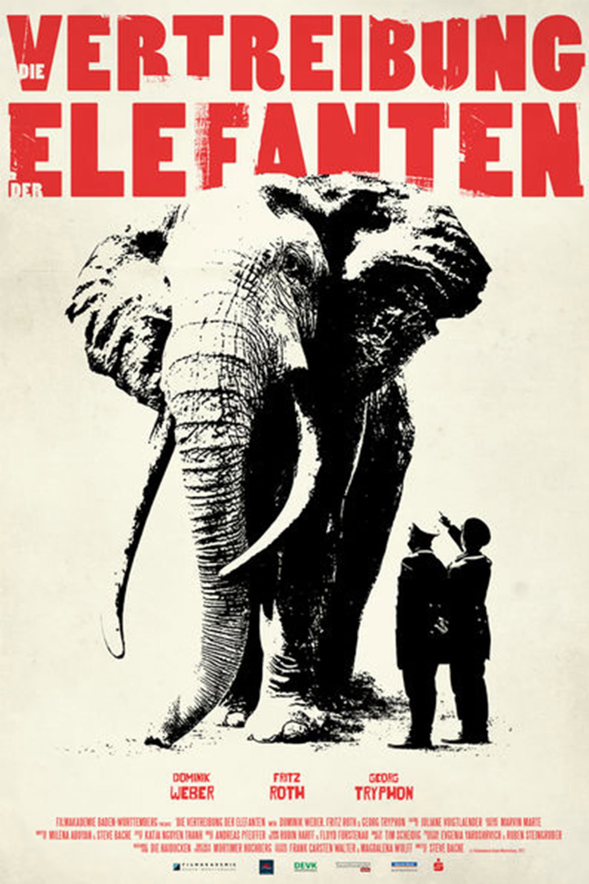The expulsion of the elephants backdrop