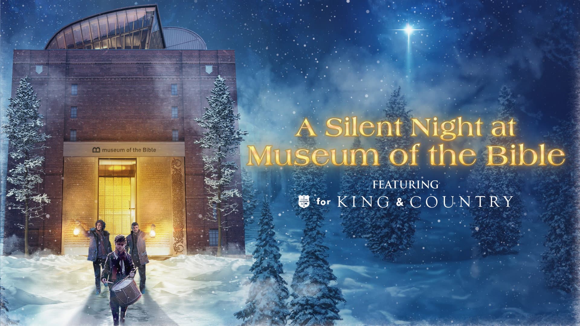 A Silent Night at Museum of the Bible Featuring For King & Country backdrop