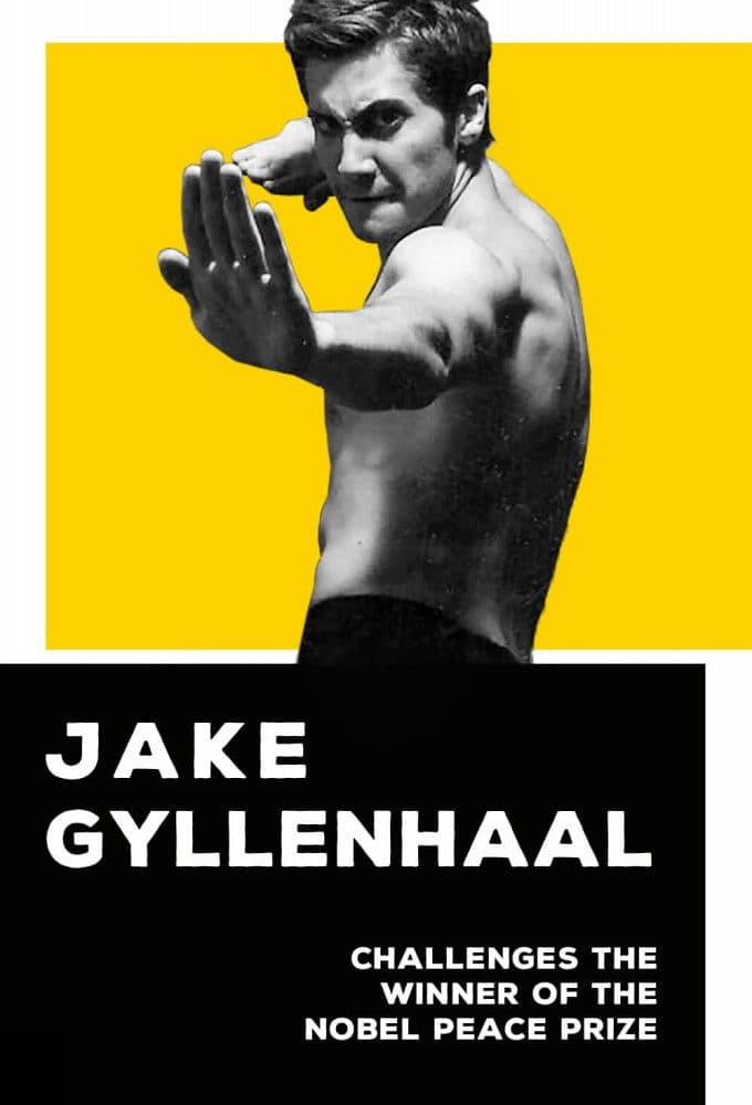 Jake Gyllenhaal Challenges the Winner of the Nobel Peace Prize backdrop