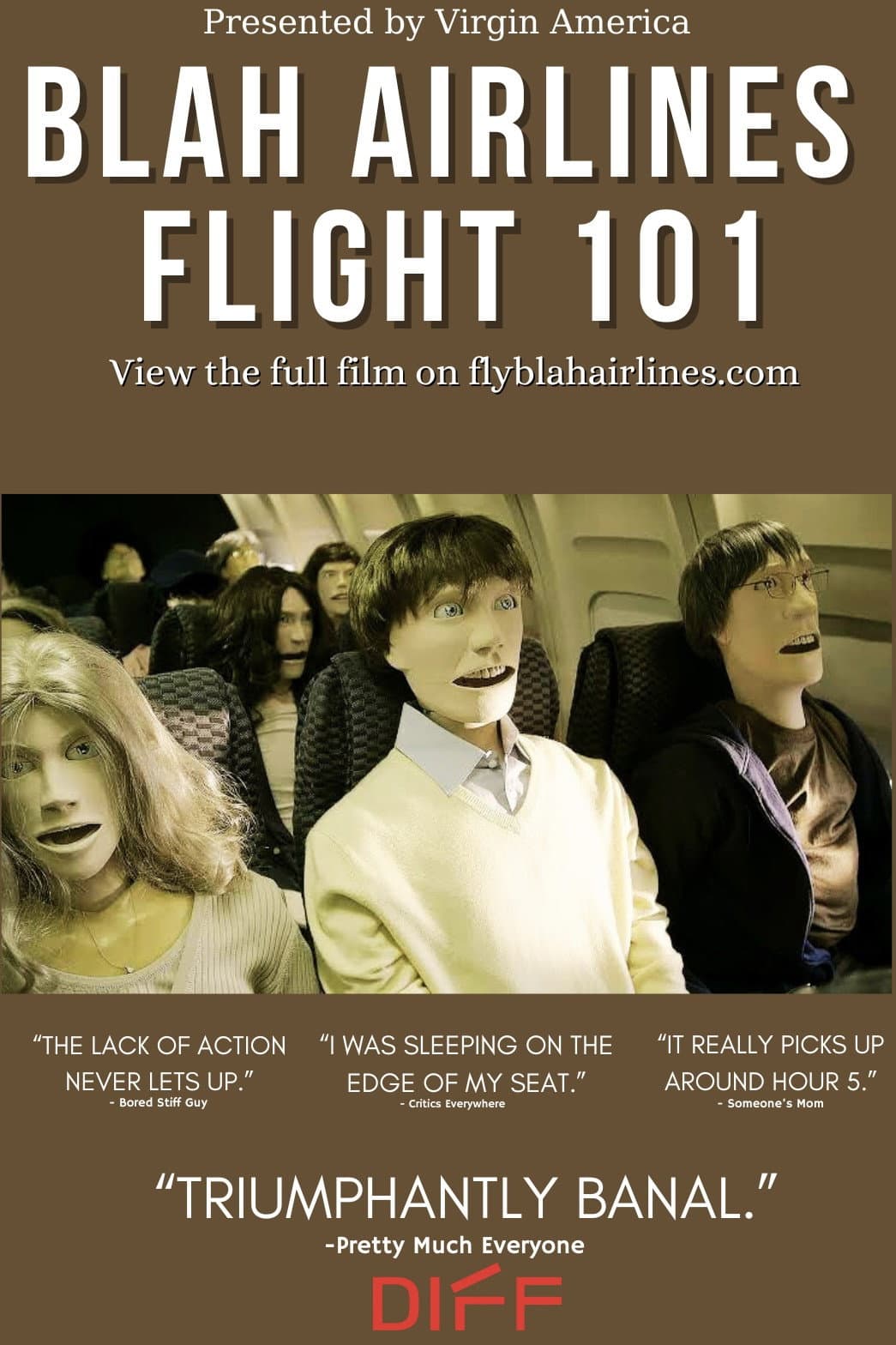 Blah Airlines Flight 101 backdrop