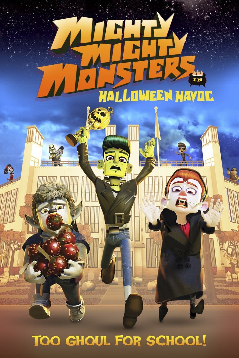 Mighty Mighty Monsters in Halloween Havoc backdrop