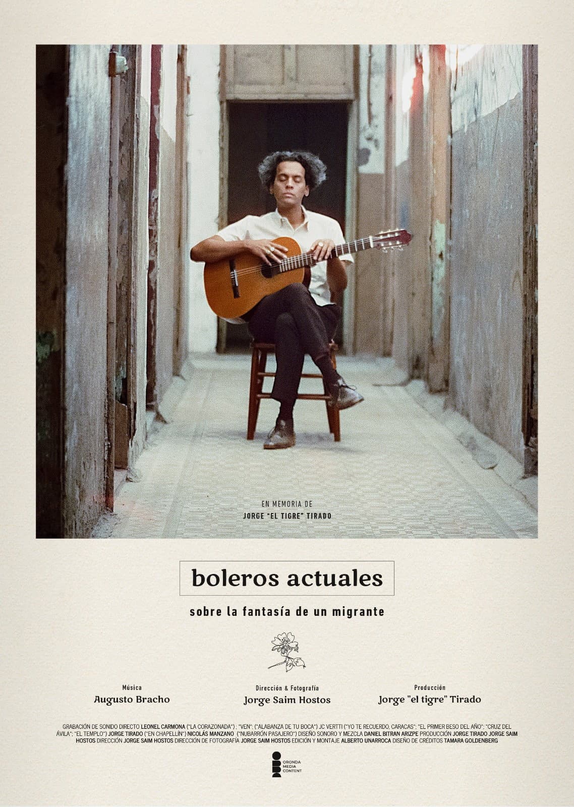 Boleros actuales sobre la fantasía de un migrante backdrop
