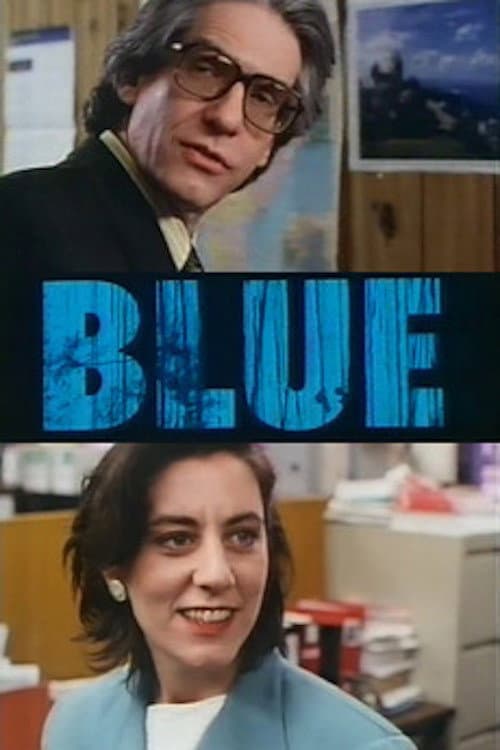 Blue backdrop