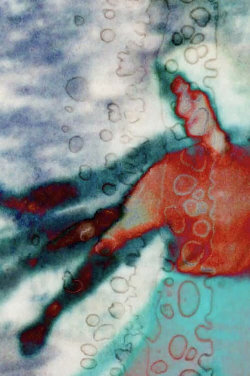 Self-portrait in Hell backdrop