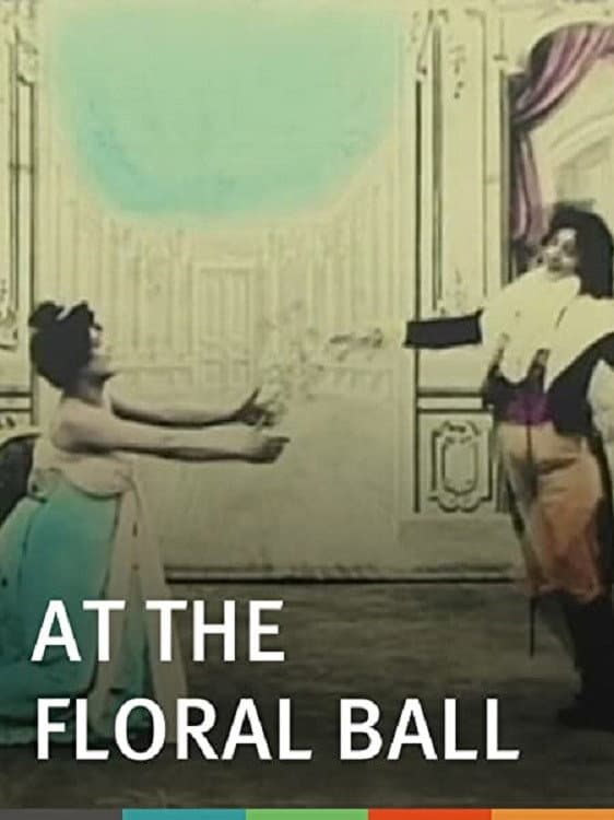 At the Floral Ball backdrop