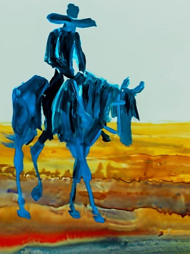 The Old Cowboy backdrop
