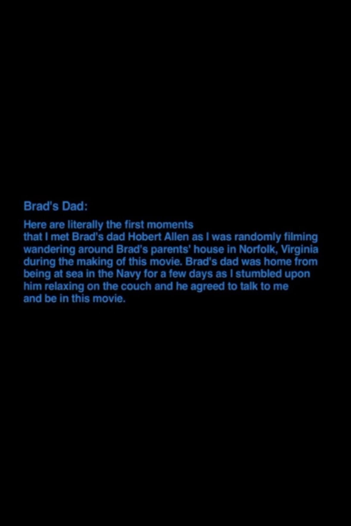 Brad's Dad backdrop