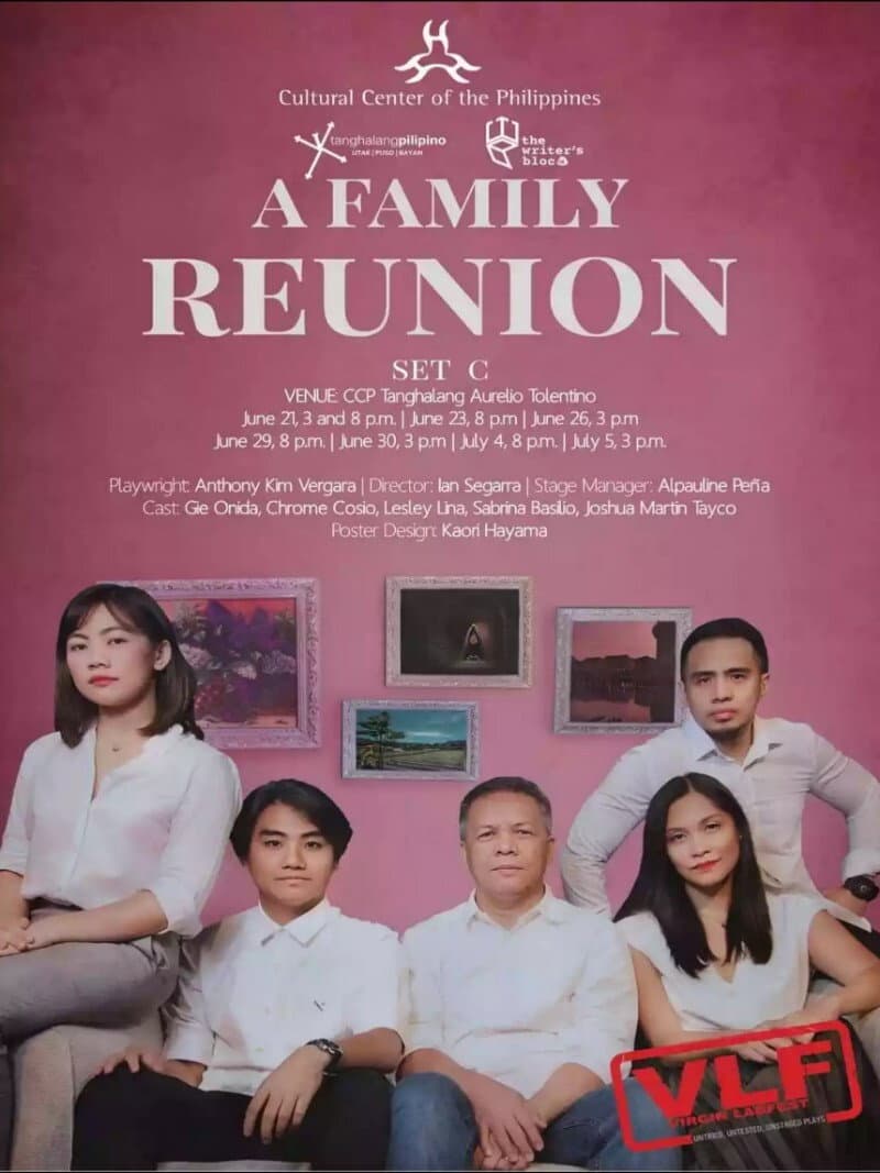 A Family Reunion backdrop
