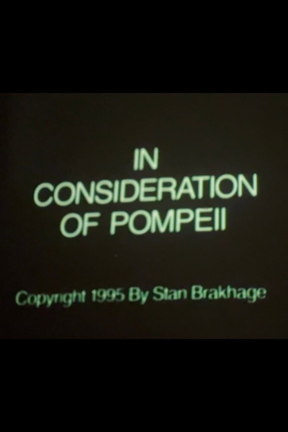 In Consideration of Pompeii backdrop