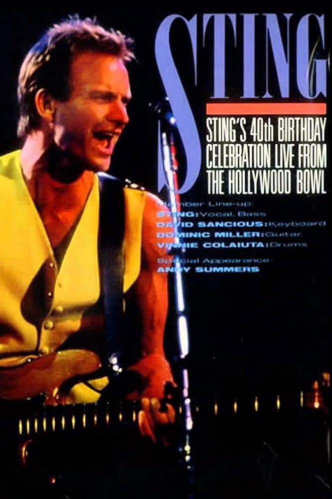 Sting's 40th Birthday Celebration: Live from the Hollywood Bowl backdrop