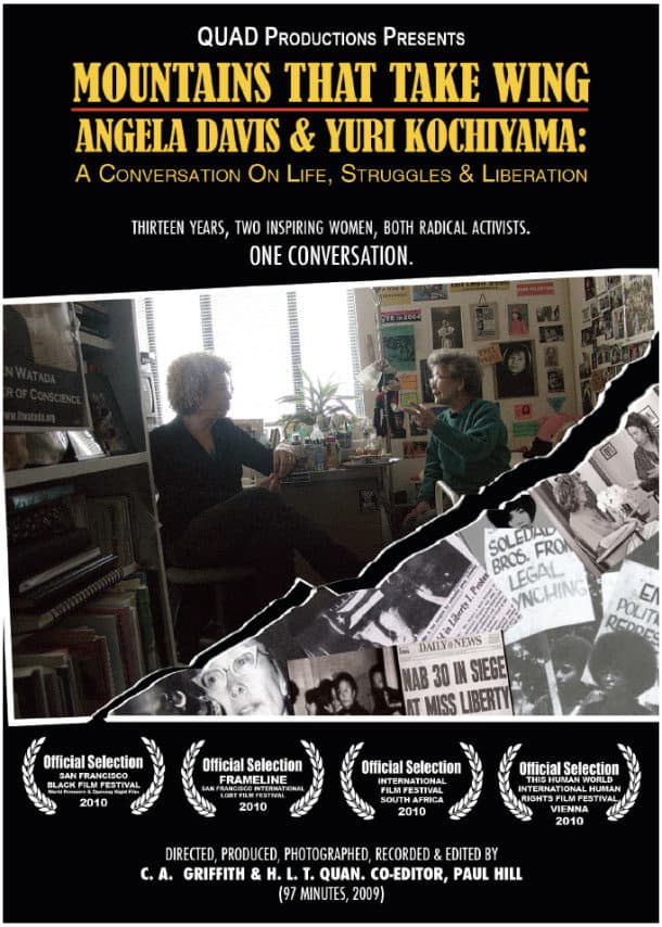 Mountains That Take Wing: Angela Davis & Yuri Kochiyama- A Conversation on Life, Struggles, and Liberation backdrop