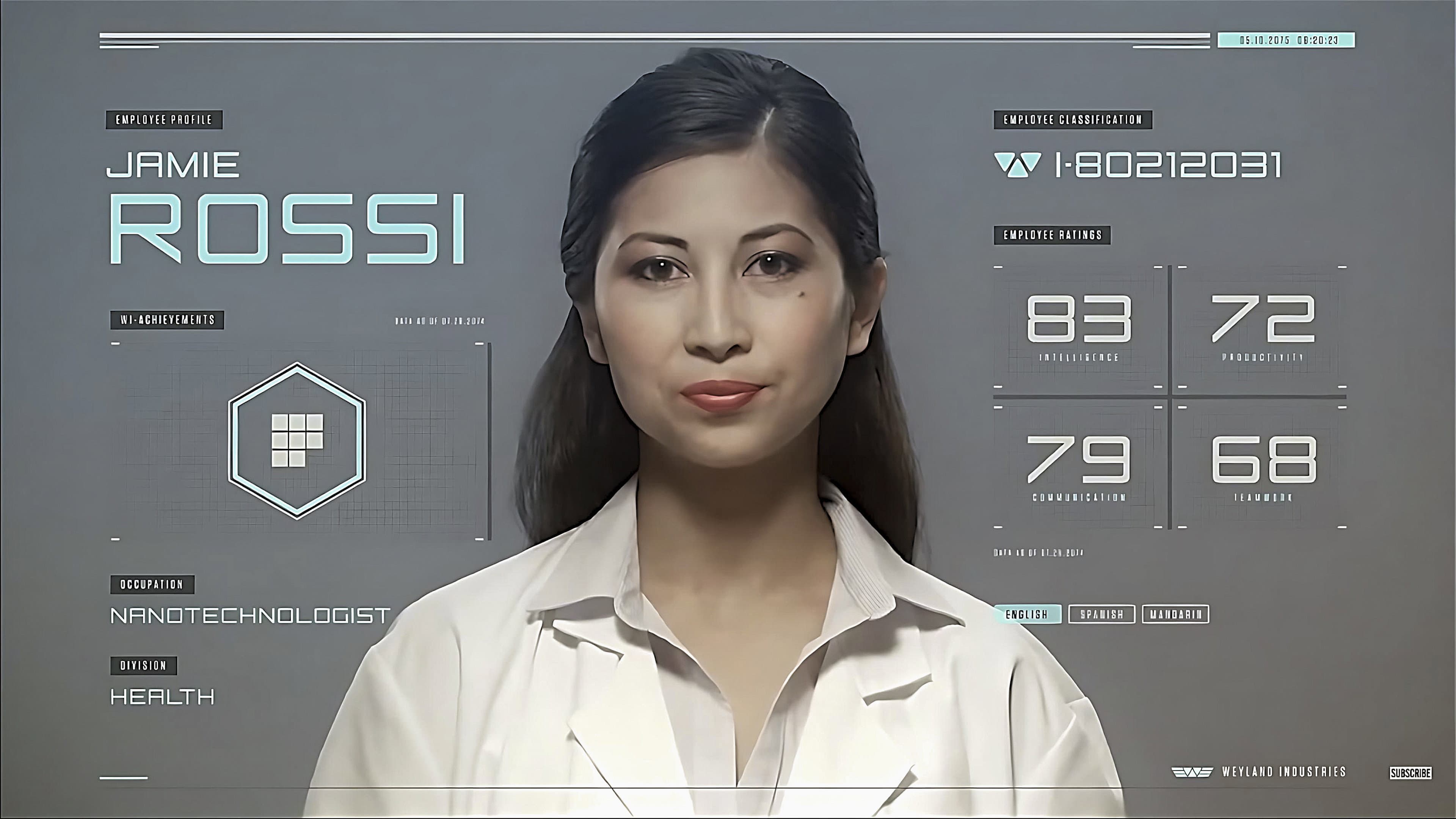 Prometheus: Weyland Industries Testimonial backdrop