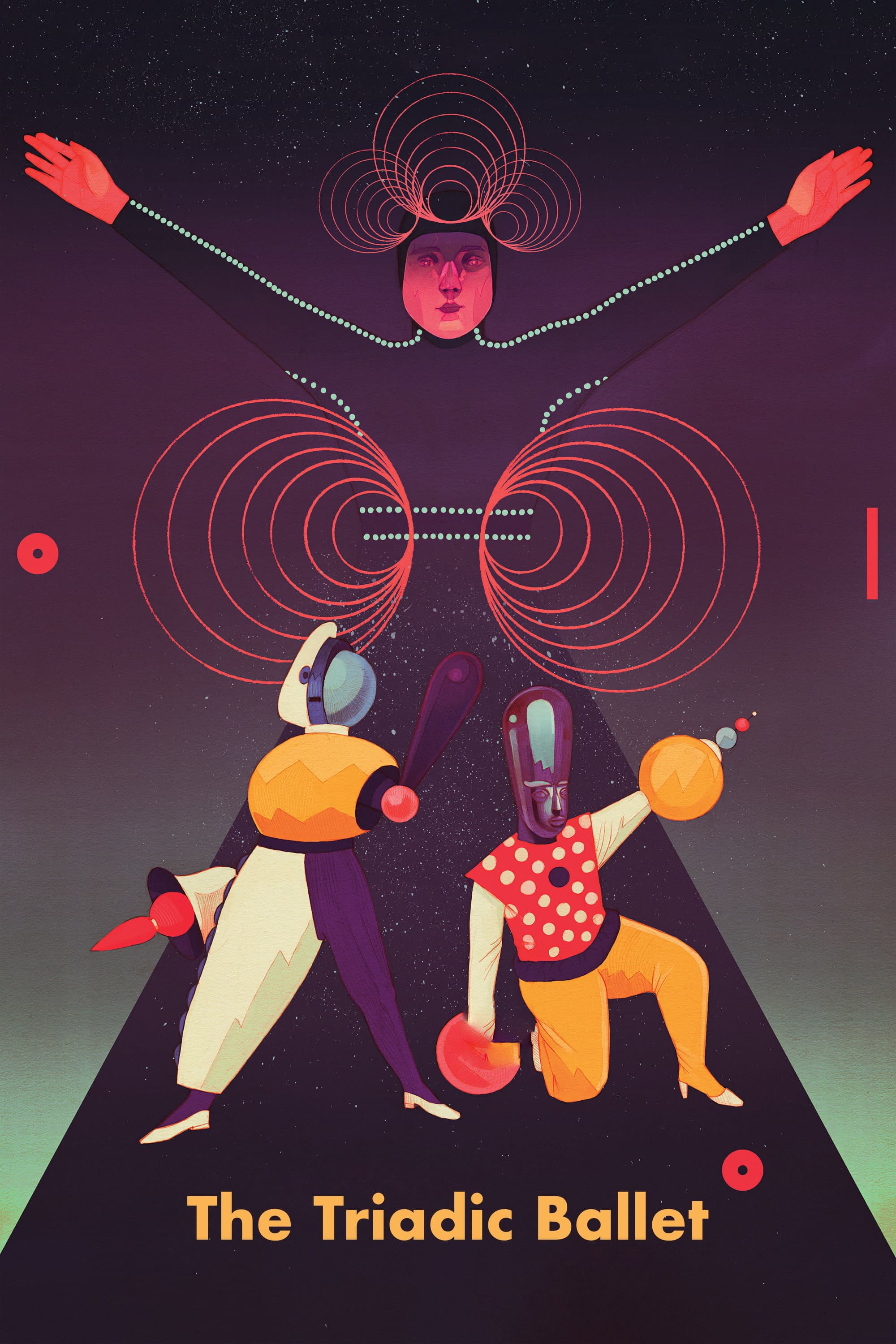The Triadic Ballet backdrop