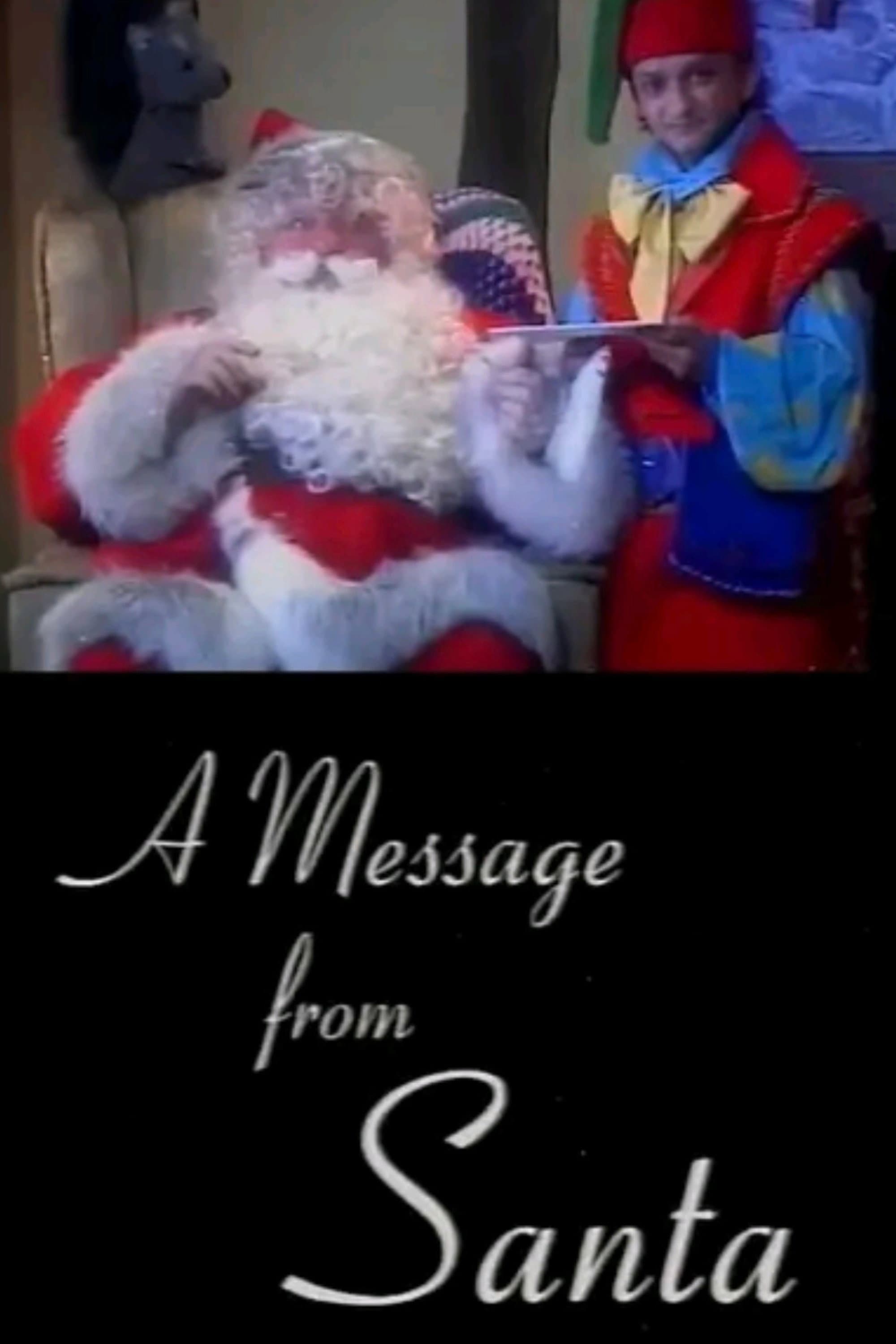 A message from Santa backdrop