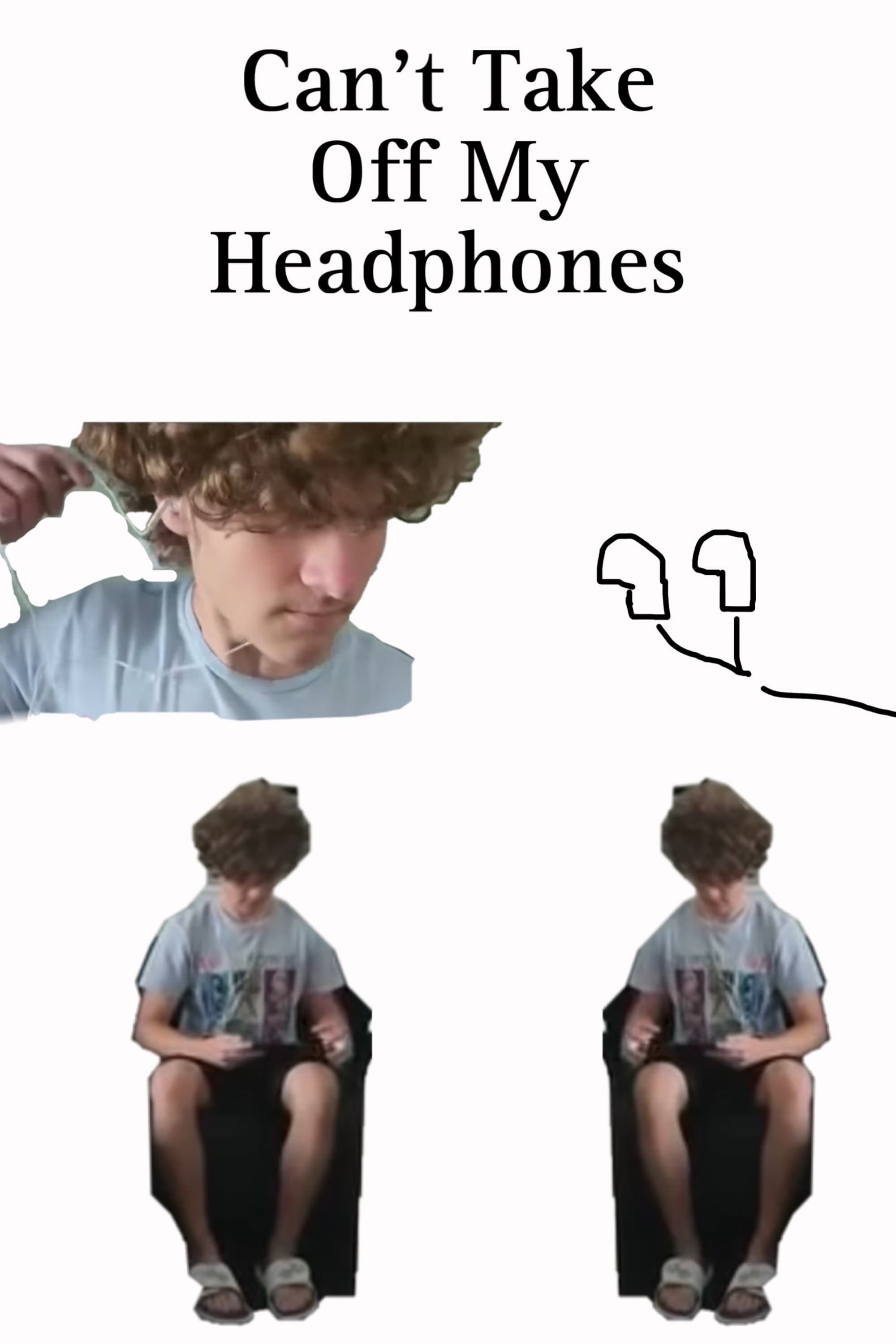 Can't Take Off My Headphones backdrop