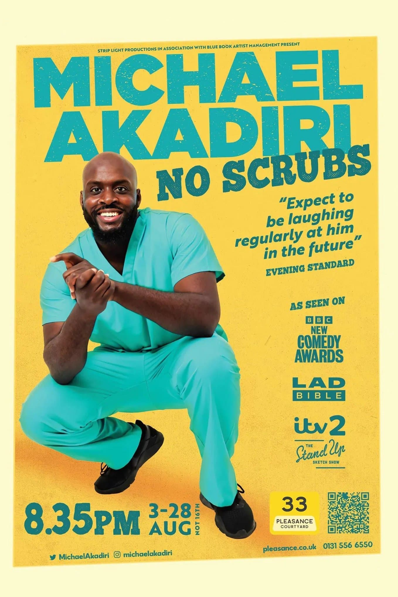 Michael Akadiri: No Scrubs backdrop