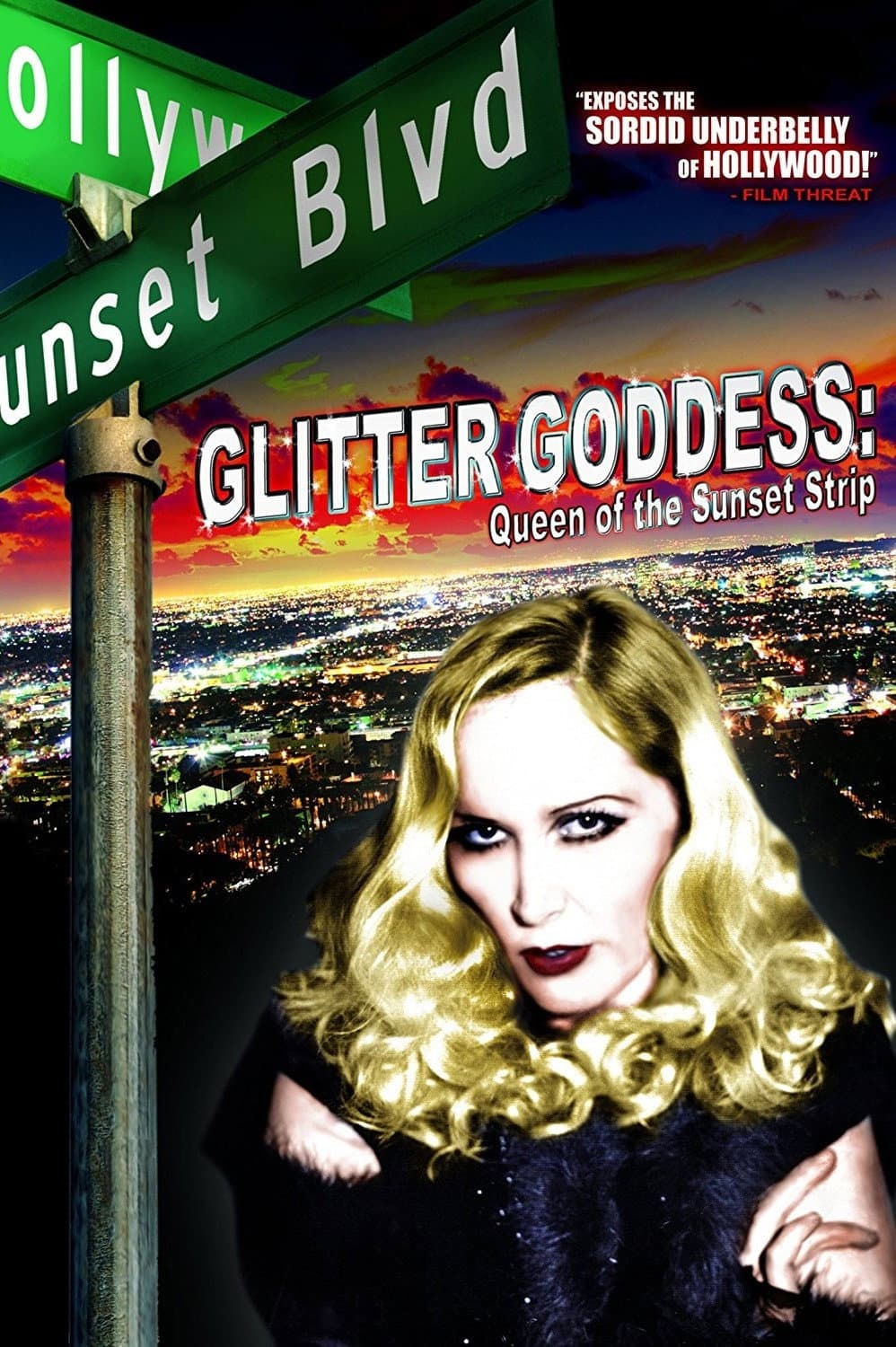 Glitter Goddess of Sunset Strip backdrop