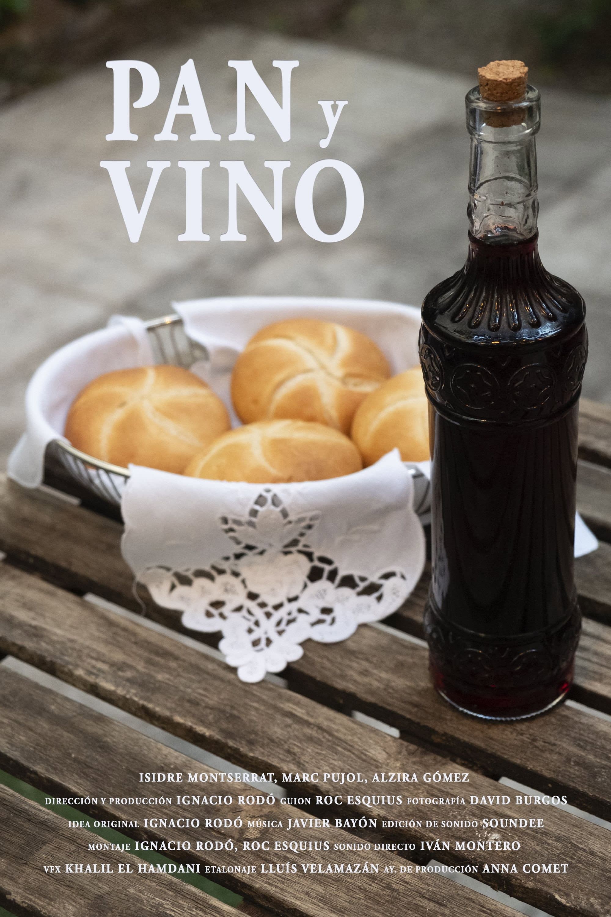 Pan y vino backdrop