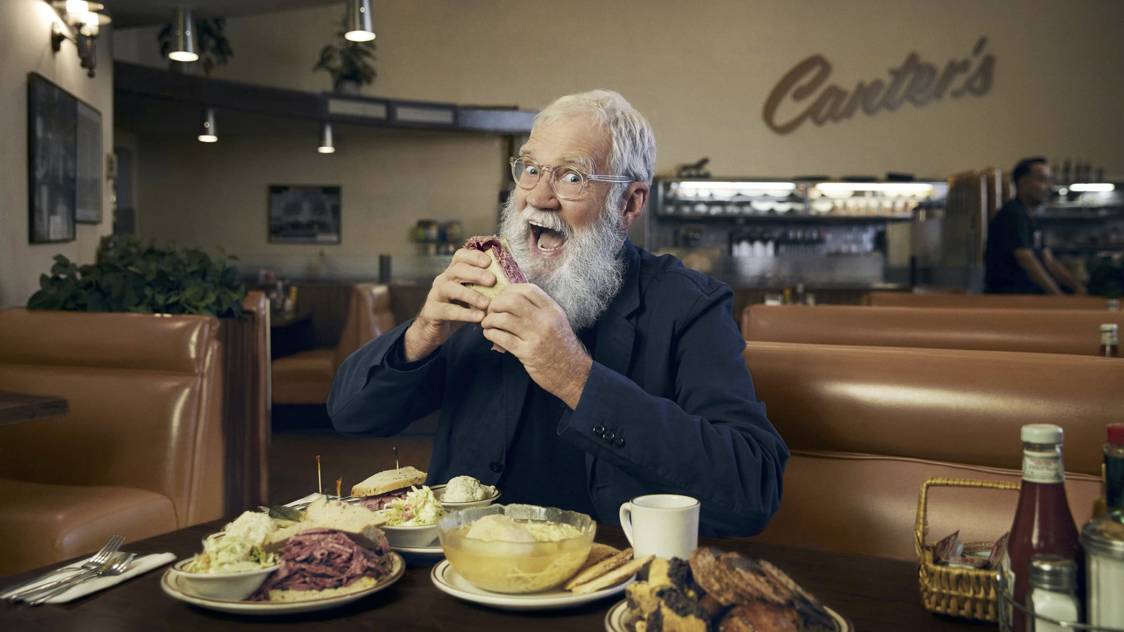 My Next Guest Needs No Introduction with David Letterman backdrop