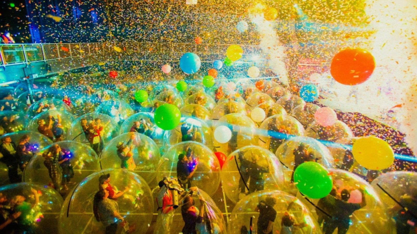 The Flaming Lips Space Bubble Film backdrop