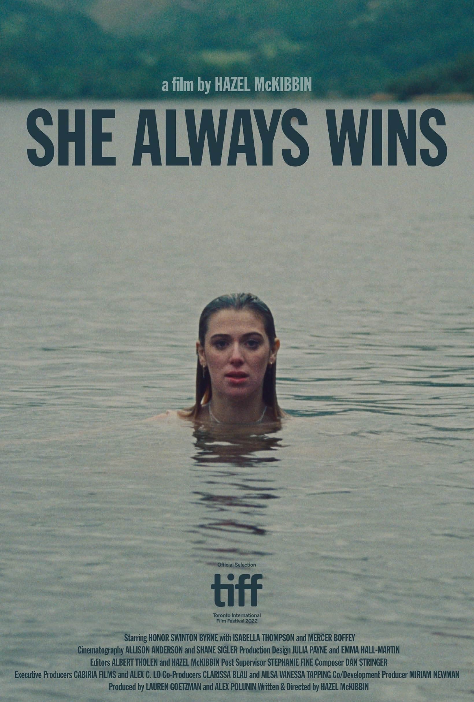 She Always Wins backdrop