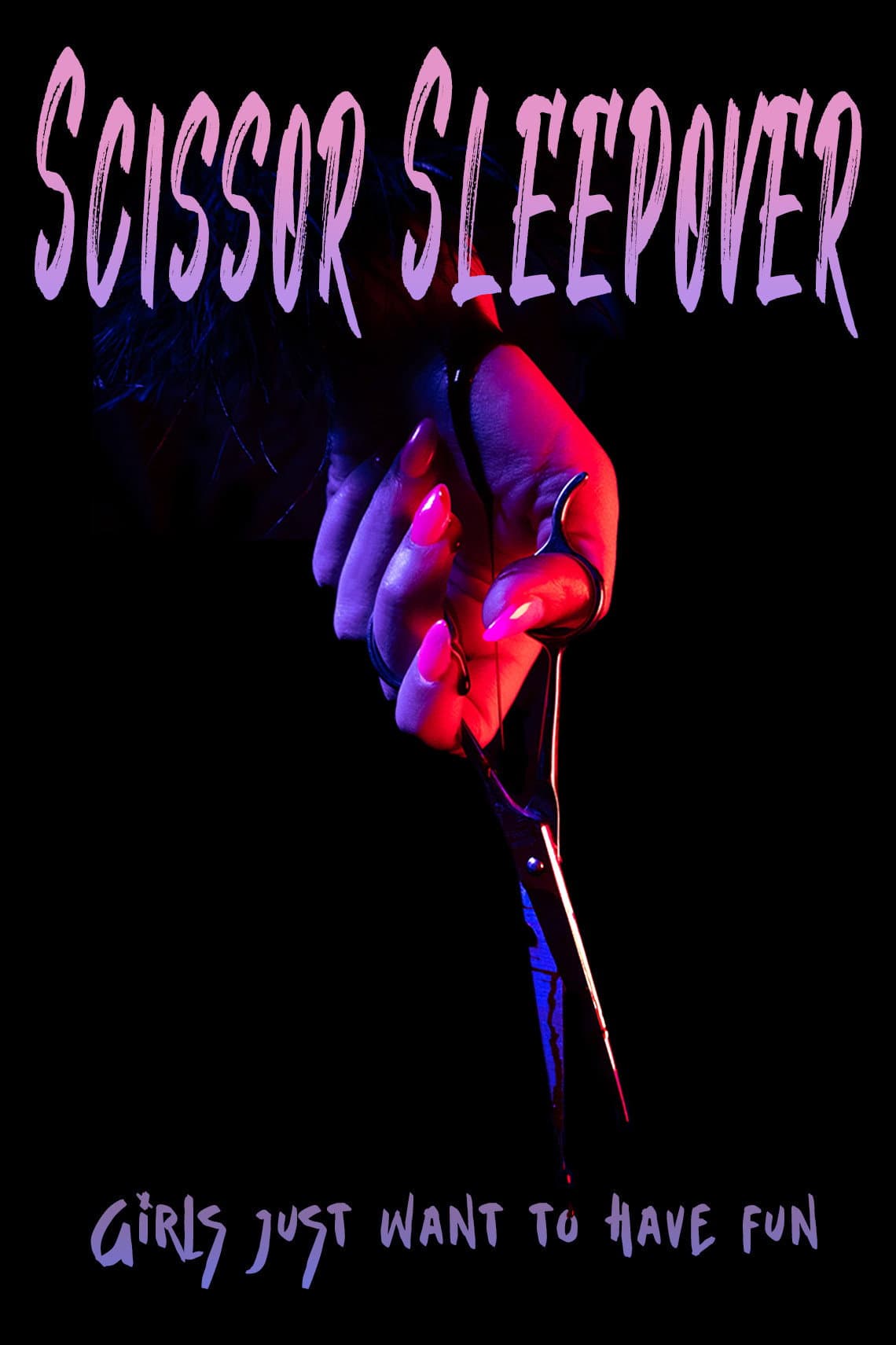 Scissor Sleepover backdrop