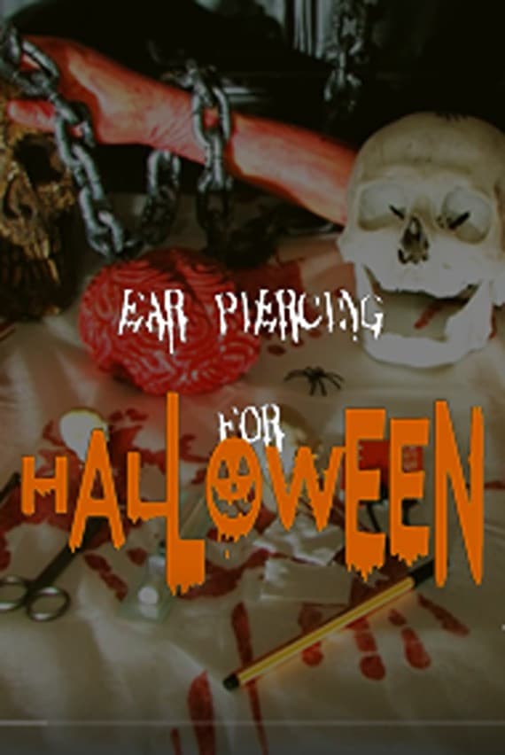 EAR PIERCING FOR HALLOWEEN backdrop