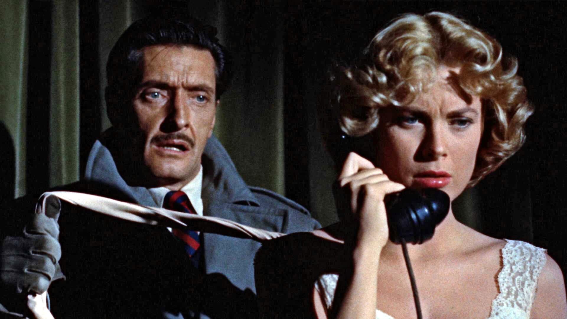 Hitchcock and Dial M backdrop