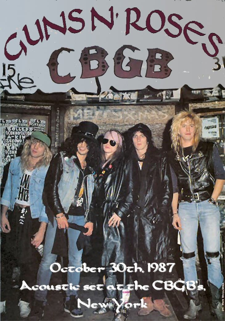 Guns N' Roses:  Live at CBGB in New York backdrop