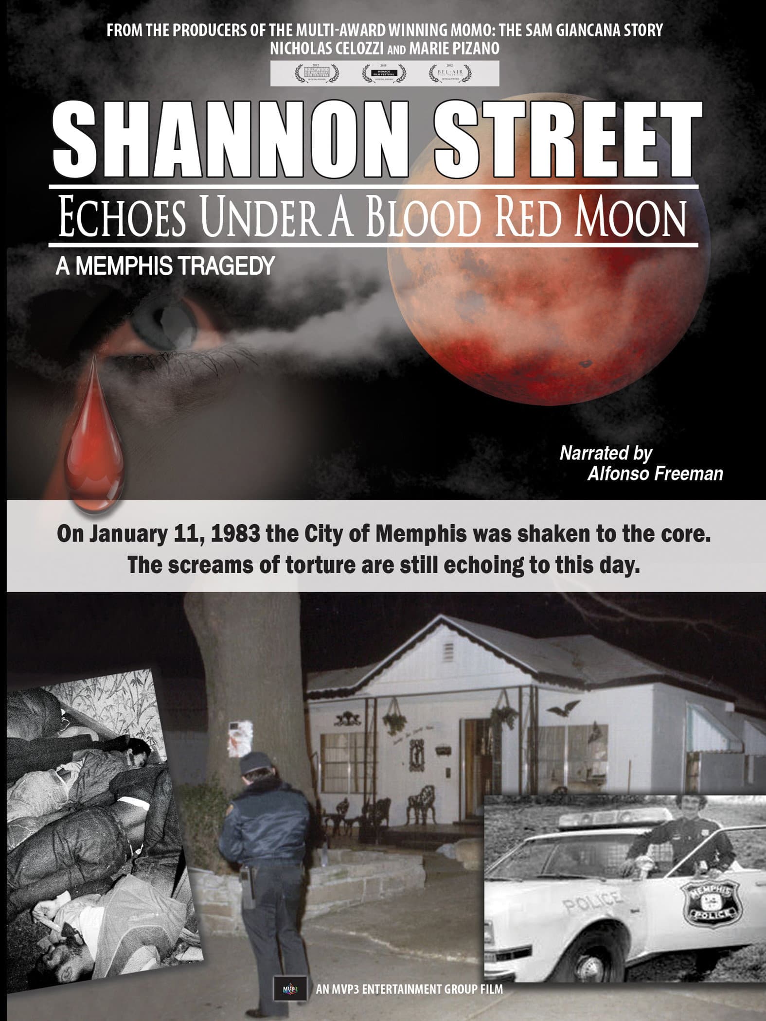 Shannon Street: Echoes Under a Blood Red Moon backdrop