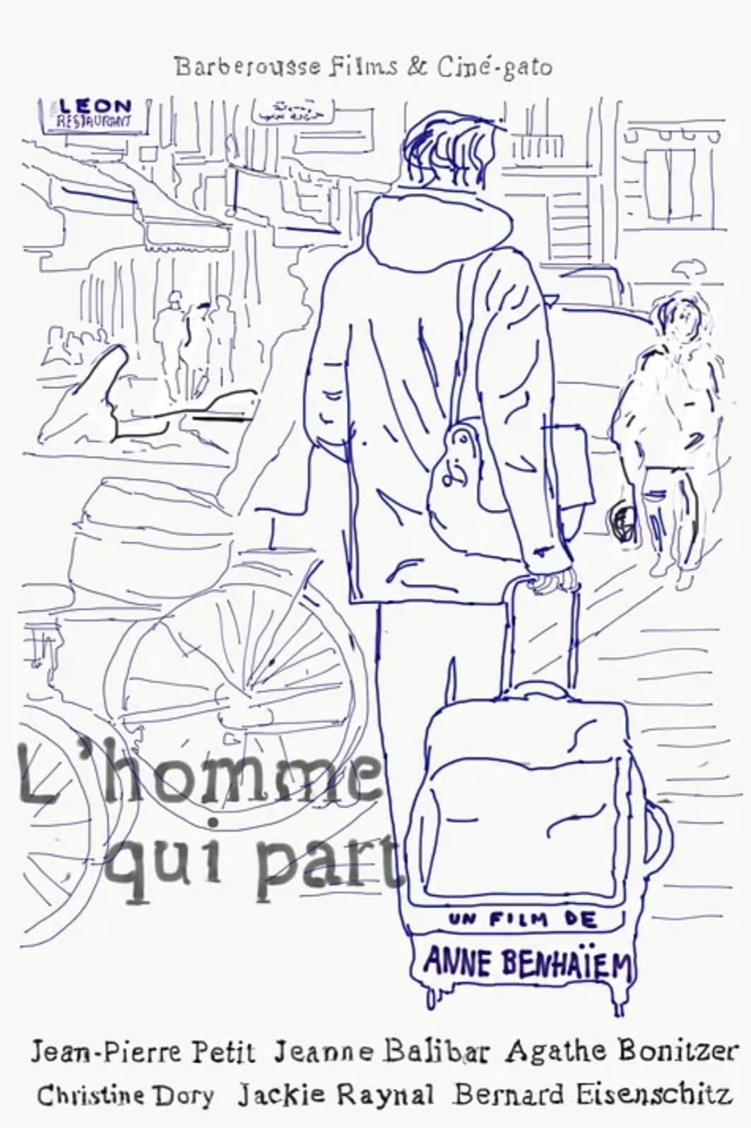 L'homme qui part backdrop