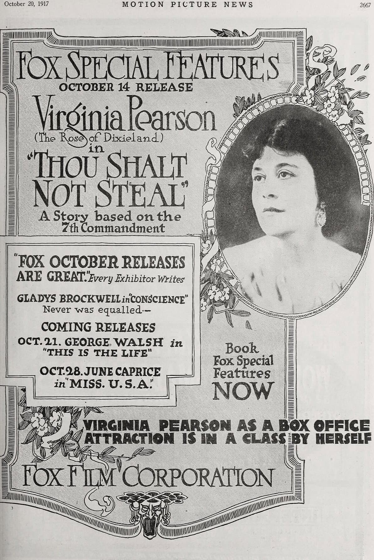 Thou Shalt Not Steal backdrop