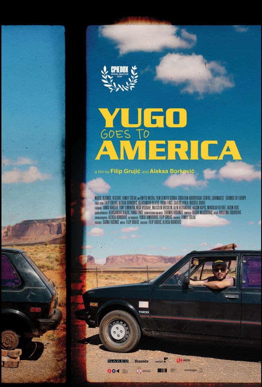Yugo Goes to America backdrop