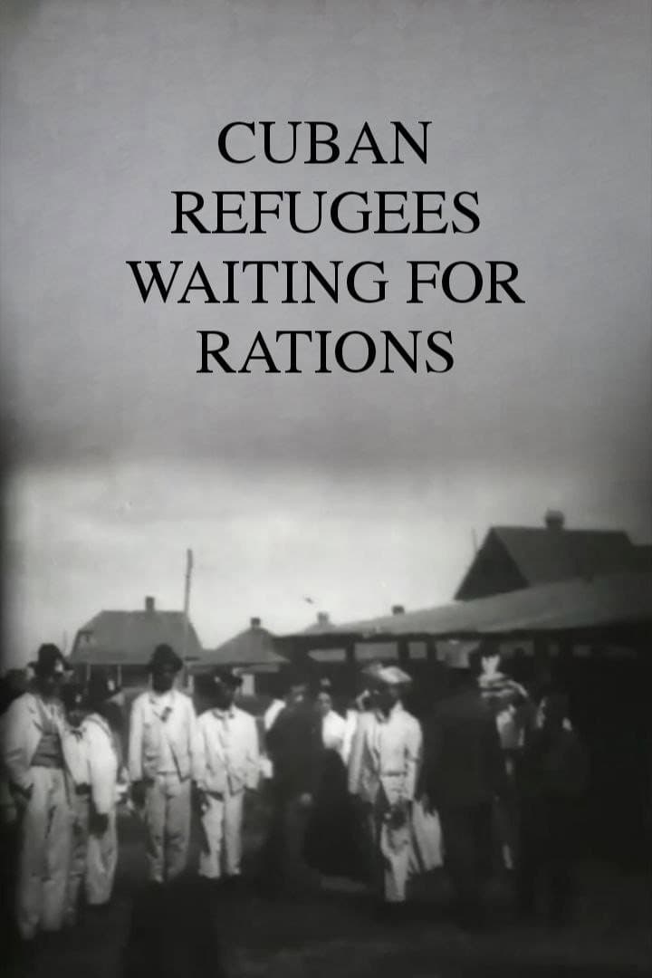 Cuban Refugees Waiting for Rations backdrop
