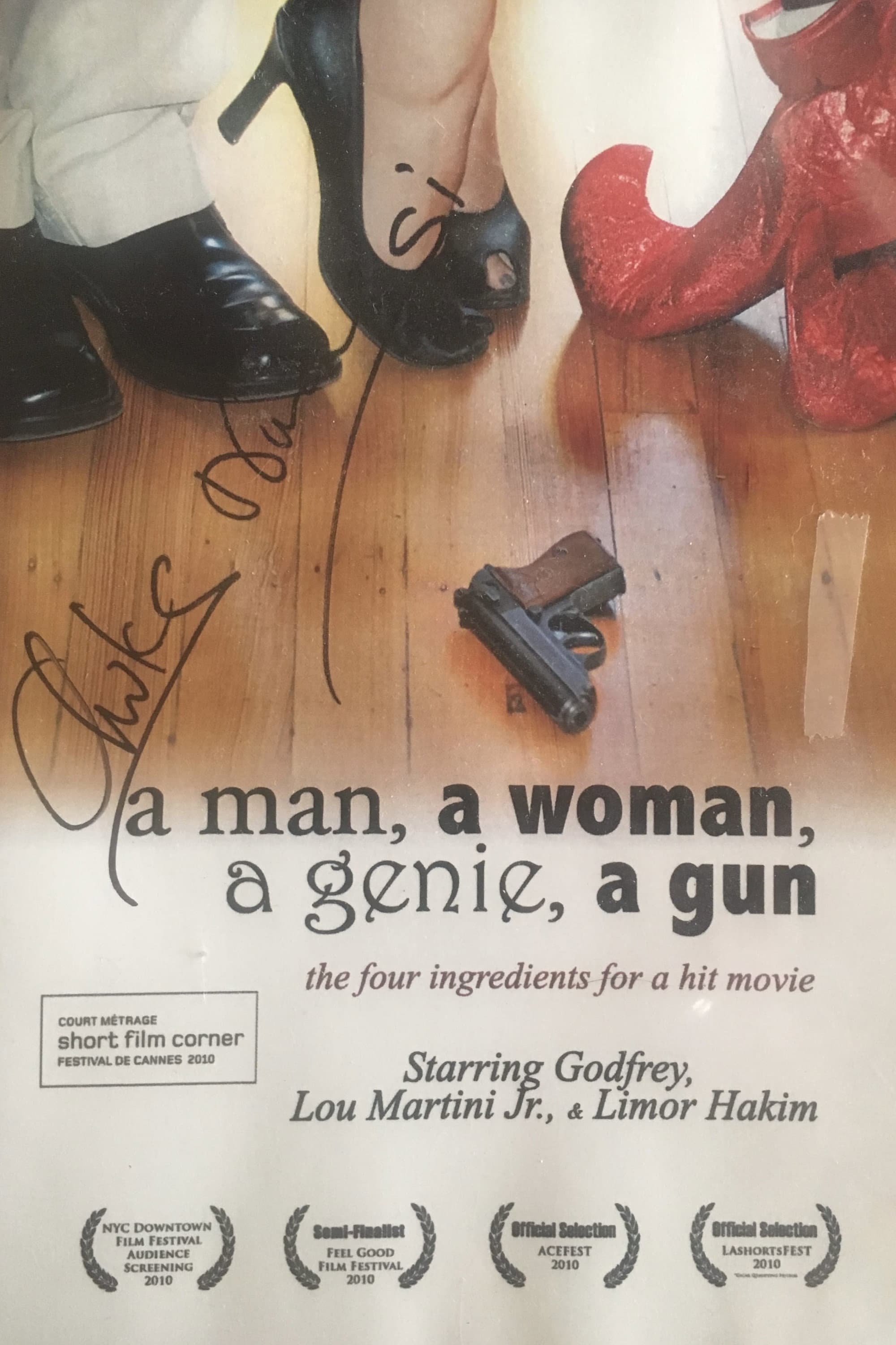 A Man, A Woman, A Genie, A Gun backdrop