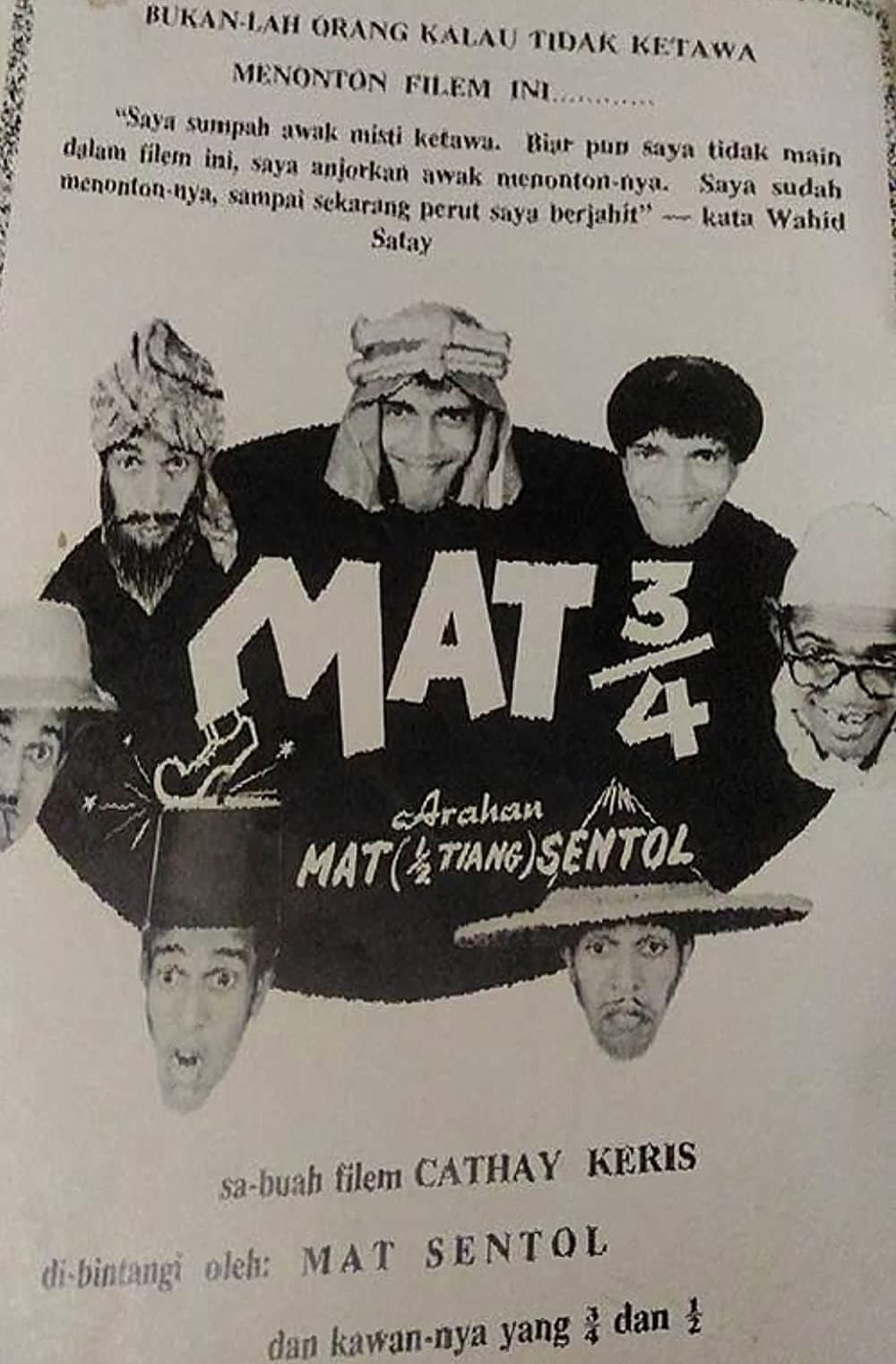 Mat ¾ (Mat Tiga Suku) backdrop