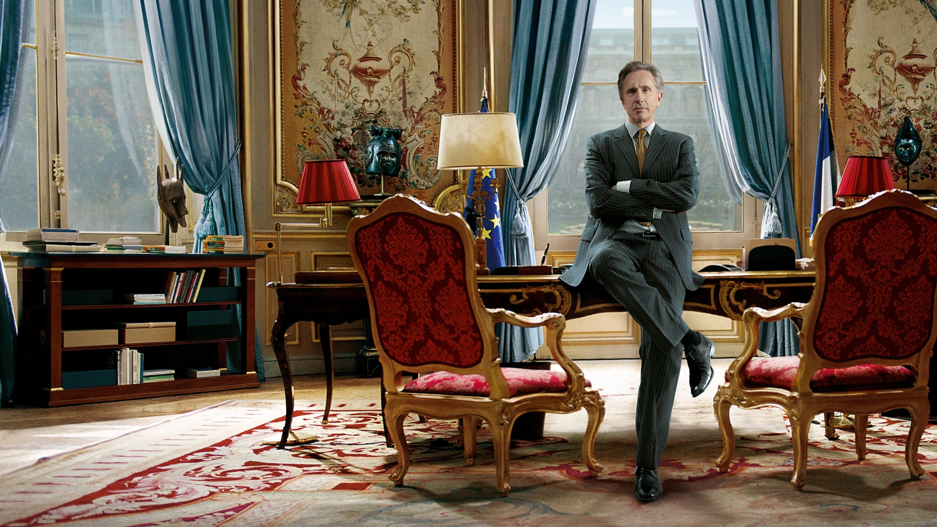 The French Minister backdrop