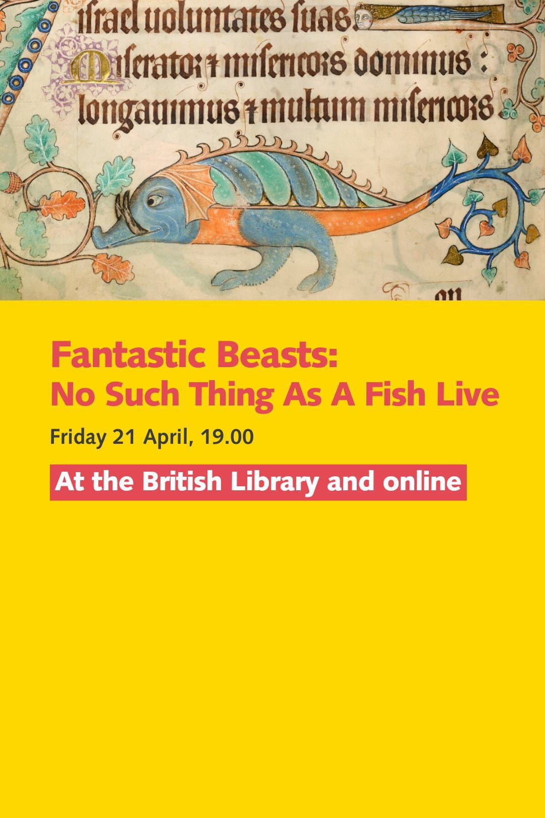 Fantastic Beasts: No Such Thing As A Fish Live backdrop