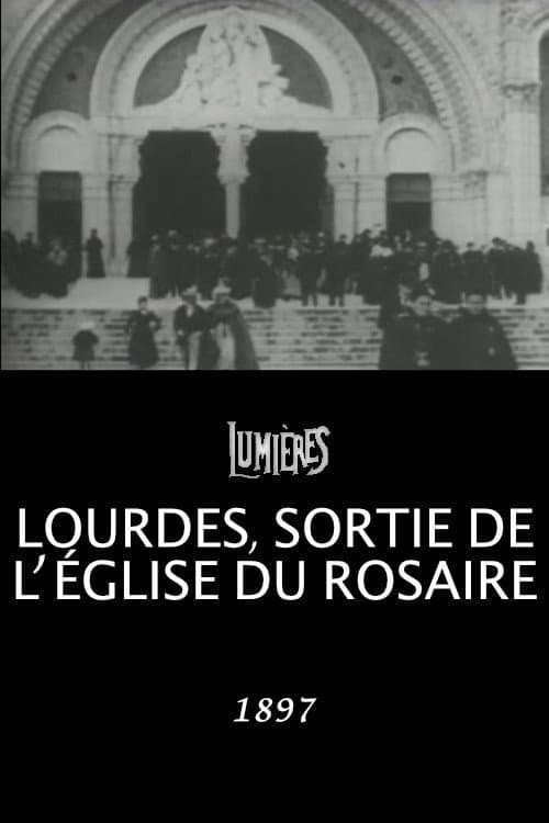 Lourdes, Leaving the Church of the Rosary backdrop