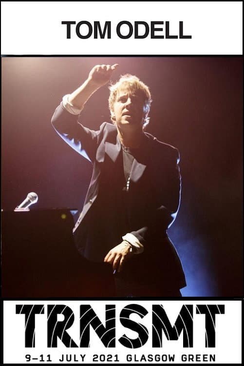 Tom Odell live at TRNSMT 2021 backdrop