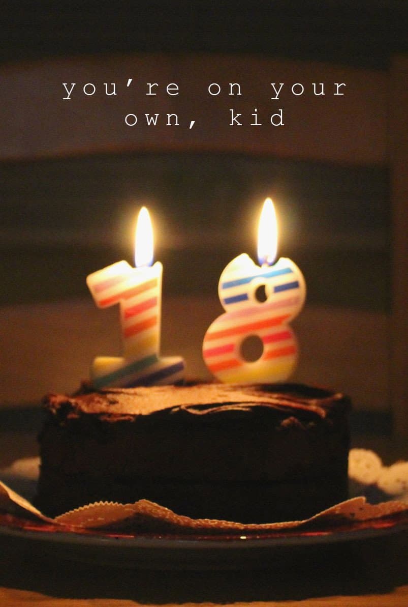 you're on your own, kid backdrop