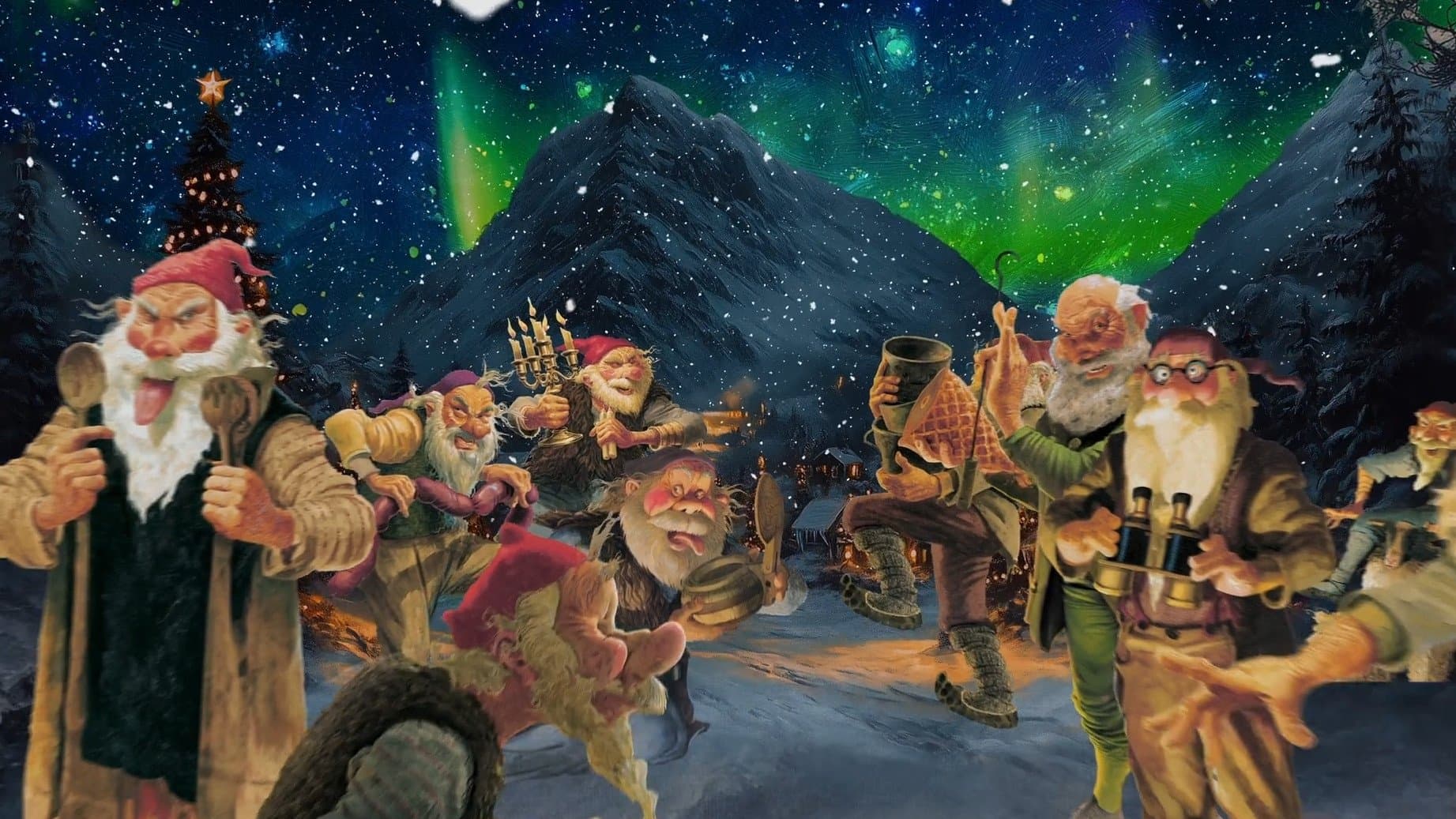The Christmas Quest backdrop
