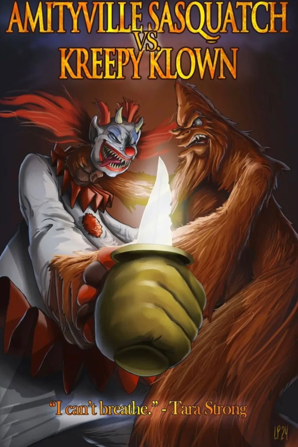 Amityville Sasquatch Vs Kreepy Klown backdrop